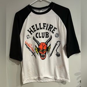 stranger things hellfire club t-shirt